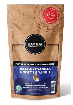 Cafea Zavida aroma alune de padure si vanilie (Hazelnut Vanilla Coffee 340gr)